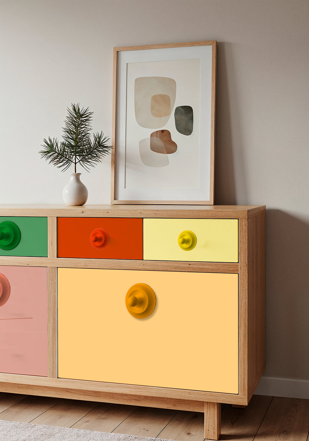   Bouton de meuble Ondeline en céramique artisanale émaillée à la main – Cerâme Grasse