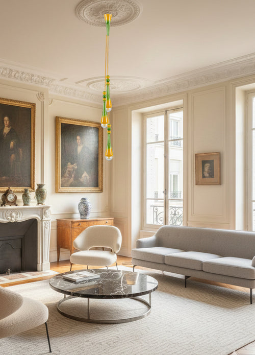 Suspension en céramique Brennan – Luminaire artisanal Cerâme